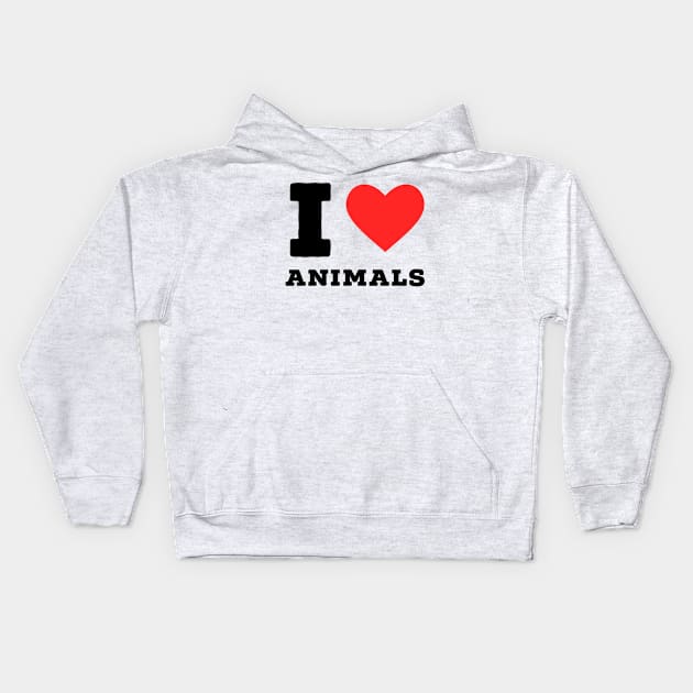 I love animals Kids Hoodie by richercollections